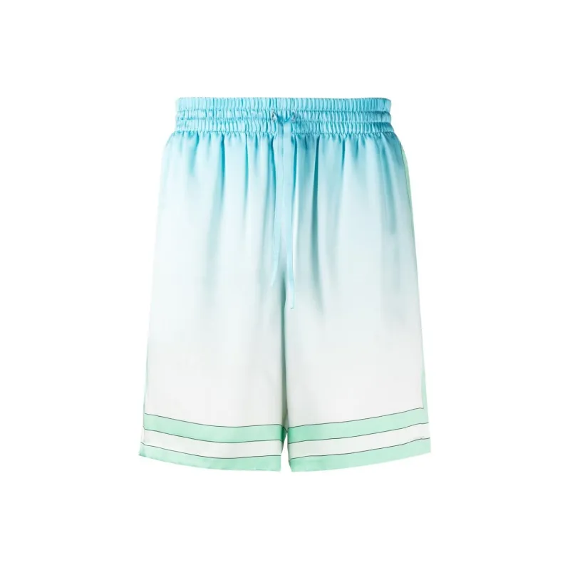CASABLANCA Silk Shorts With Drawstrings-0