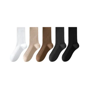 Urban Beauty Mid Calf Socks Men's 5 Pack Mixed Color