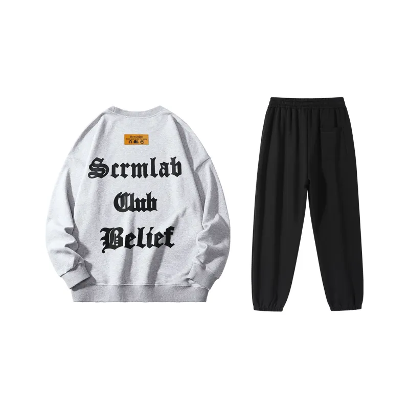 SCRM Straight Set Spring And Autumn Unisex-4