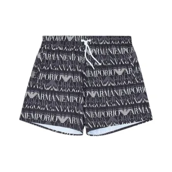 EMPORIO ARMANI Logo print Swim Shorts