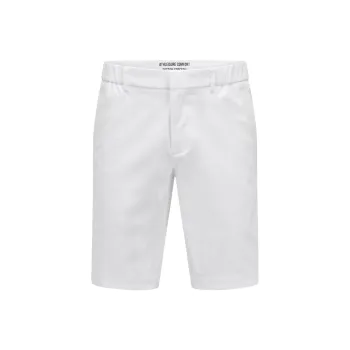 HUGO BOSS Slim-Fit Regular-Rise Sorts In A Cotton Blend Casual Shorts Men's White