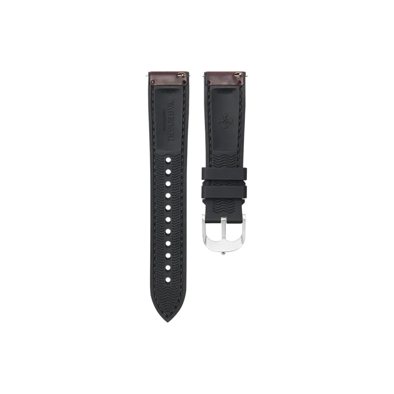 VAGENARI Watch Band All Compatibility 122/75mm Shell Cordovan, Fluoroelastomer Material-1