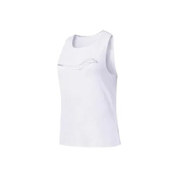 Saucony Tank Tops Women's Pearl White