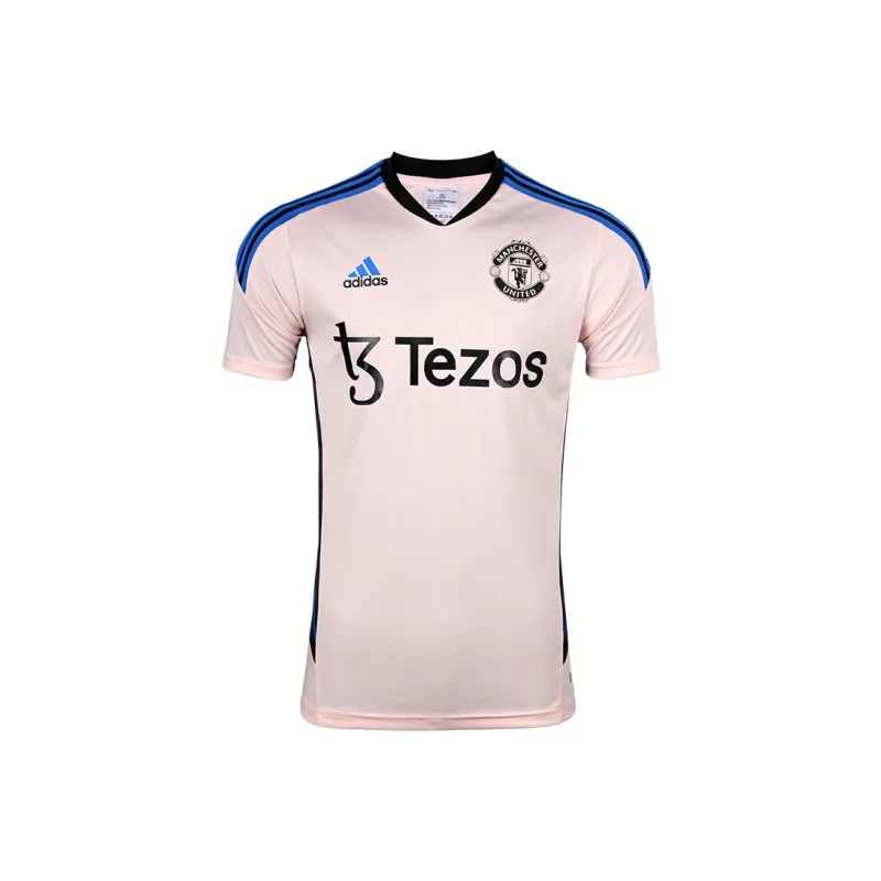 Adidas MANCHESTER UNITED THEATRE OF DREAMS Soccer Jerseys Men Ice Crystal Pink-0