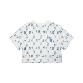 MLB T Shirt Korean Style Women's White