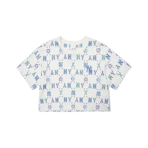 MLB T Shirt Korean Style Women's White