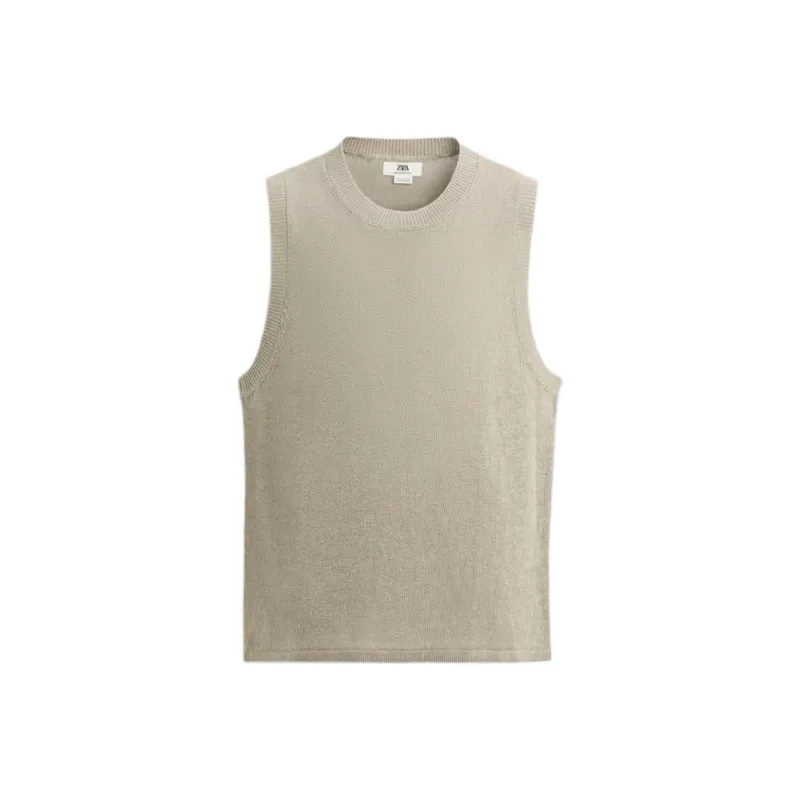 ZARA Tank Top Men's Light Beige-0