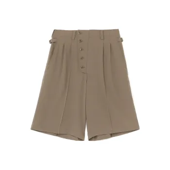 Yohji Yamamoto Casual Shorts Unisex Khaki