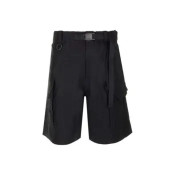 Y 3 Buckle Waist Twill Cargo Shorts