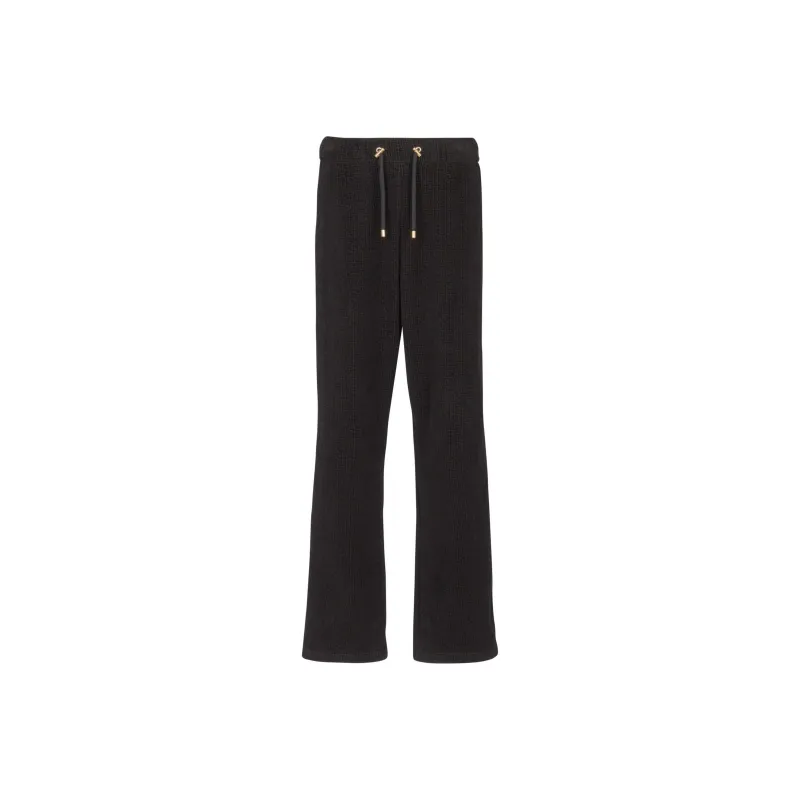 BALMAIN Monogram Velvet Cotton Joggers-0