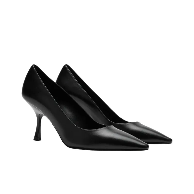 Stuart Weitzman/SW Naomi Slim Heel High Heels 7.5cm Women's Black-2