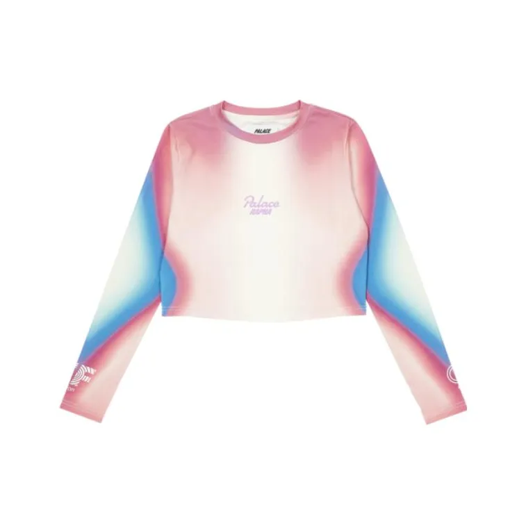 PALACE X Rapha Ef Education First Cropped T Shirt 'Pink'-0