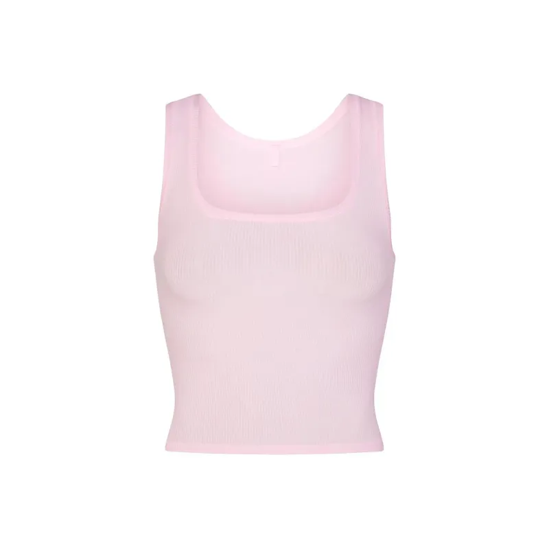SKIMS Wedding Dress Series Tank Tops Women's CHERRY BLOSSOM/Cherry Blossom-0