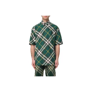 Burberry Shirts Men Green