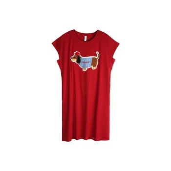 Xuan Liang Nightgown Women's Maroon