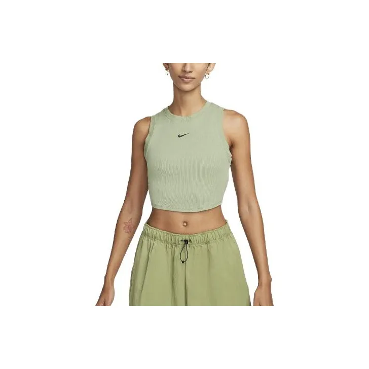 Nike Sportswear Essentials Series Tank Tops Women's Oil Green-0