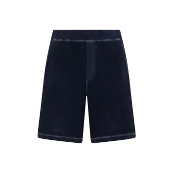 DSQUARED 2 Logo Printed Worn Out Effect Shorts