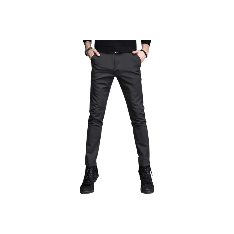 Devanro Casual Pants Men's Black-8