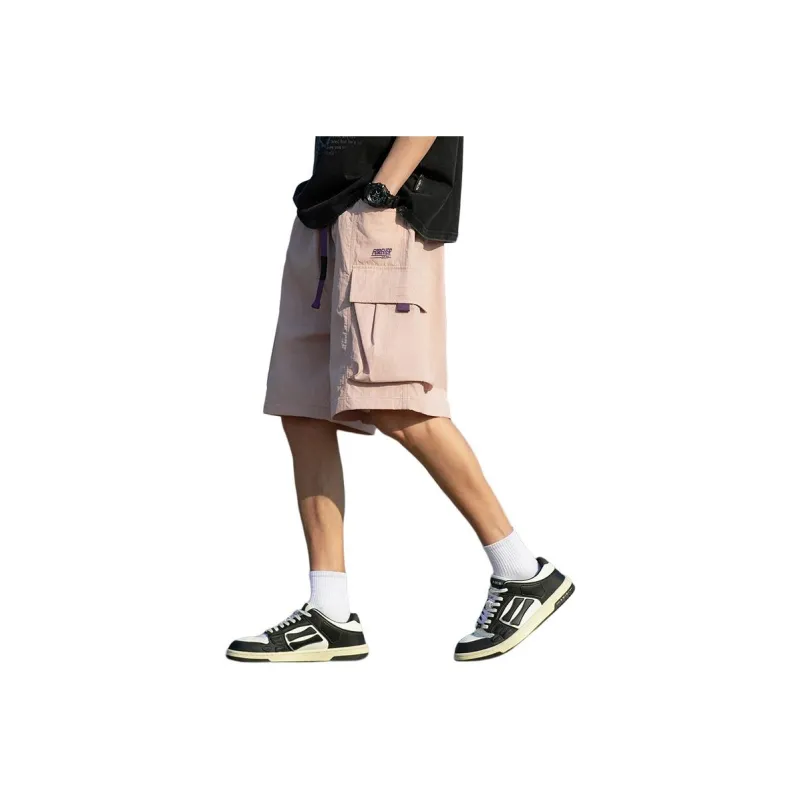 Warrior Huichao Riding The Wind Collection Cargo Shorts Unisex Black-26