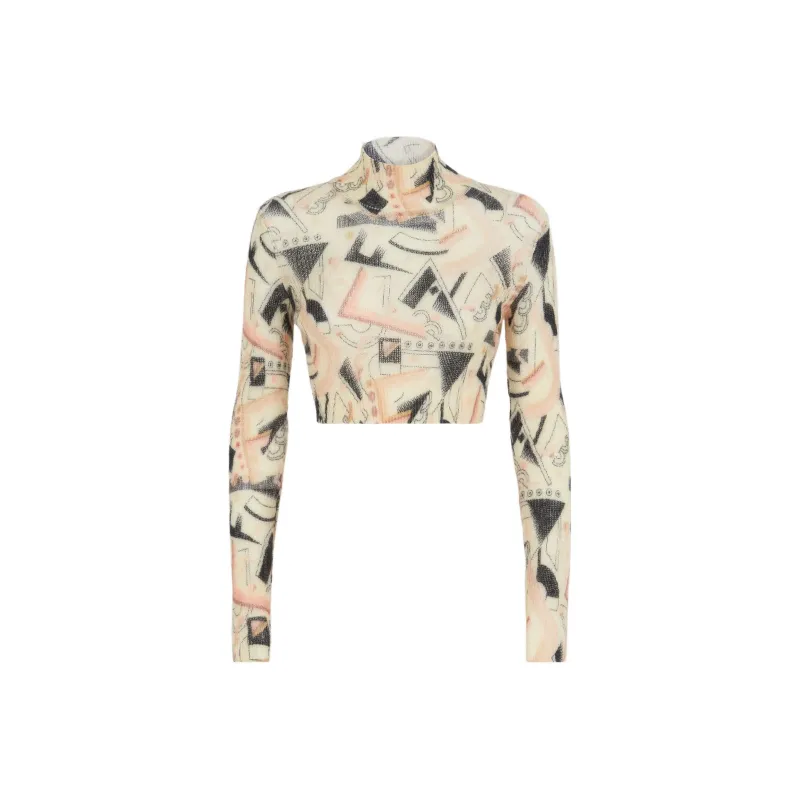 FENDI FW22 Slim Fit Sweater Women's Beige-0