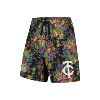 Pleasures X MLB Minnesota Timberwolves PLEASURES Casual Shorts Men Black