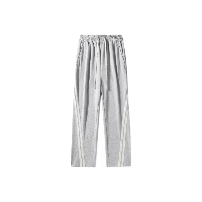 TEN MIRO Casual Pants Unisex Heather Gray-0