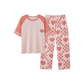 FENTENGCARE Pajama Set Women's Peach