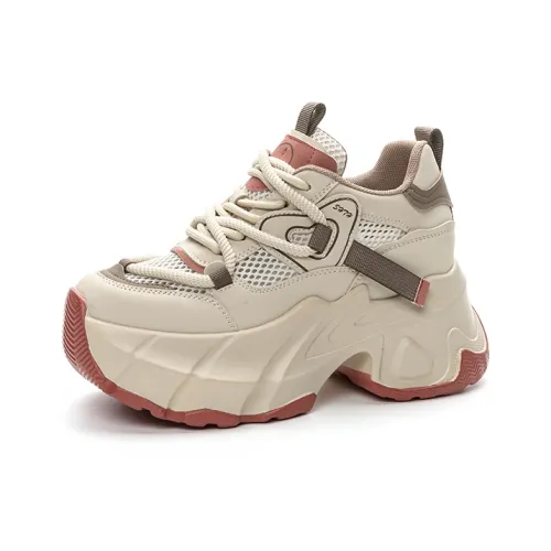 The Mystery Of Glamour Height Increasing Low Top Chunky Sneakers Women's