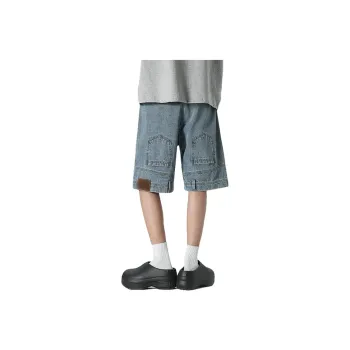 YOFVV Denim Shorts Unisex Blue