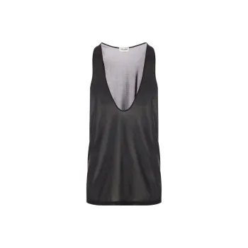 SAINT LAURENT Tank Tops Men's Black