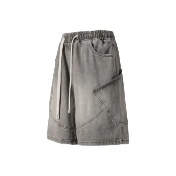 Ghost Mask Denim Shorts Unisex