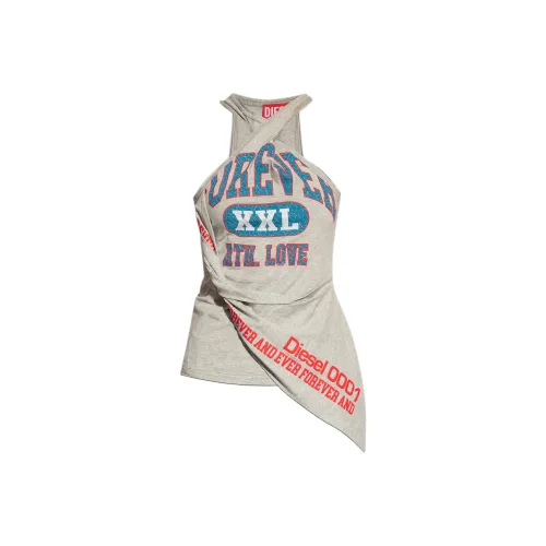 DIESEL Tank Tops Women's Gray