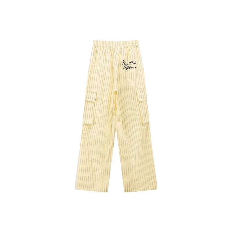 CHUU Casual Pants Women's Yellow Stripes-1