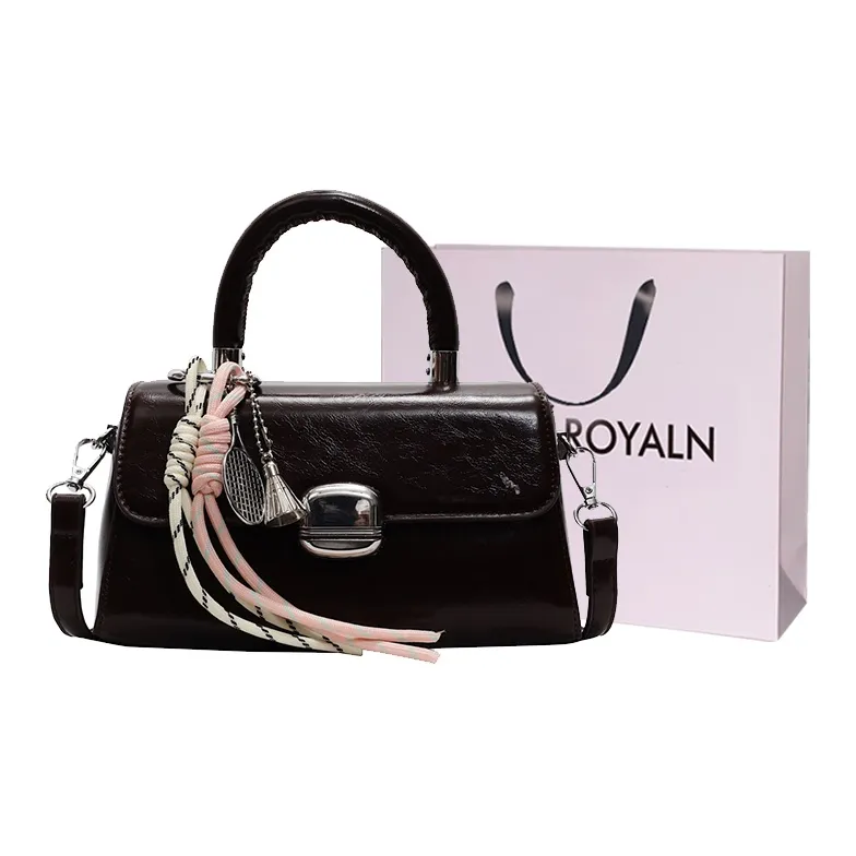 LOUIS ROYALN PU One Shoulder Handbag Regular Unisex Multicolor-8