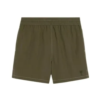 Ami Paris Logo Embroidered Beach Shorts