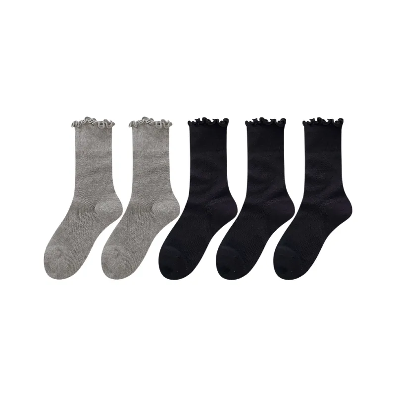 Top Melon Mid Calf Socks Women's Combo Set-15