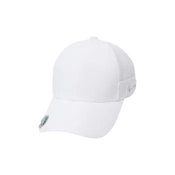 DESCENTE Polyester, Polyurethane, Nylon Baseball Caps Men's White