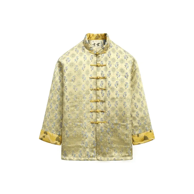 XUANSHENG Puffer Jacket Men's Yellow-0
