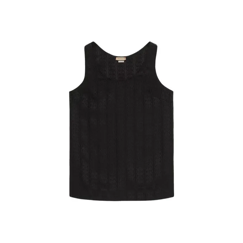 GUCCI Gg Logo Printed Tank Top-0