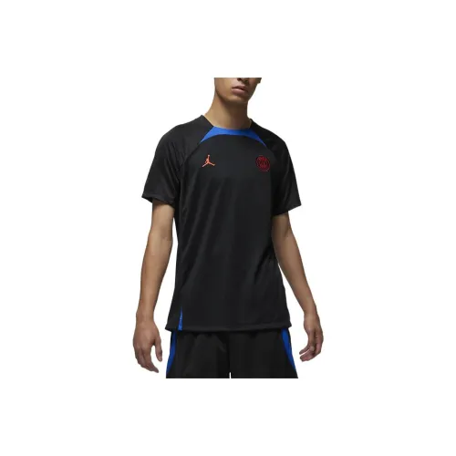 Jordan Nike PSG X Jordan Soccer Jerseys Men's Black