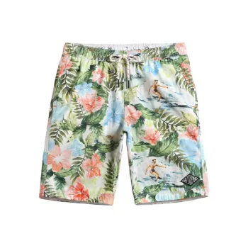 GAILANG Beach Shorts Men's Oil Painting Print
