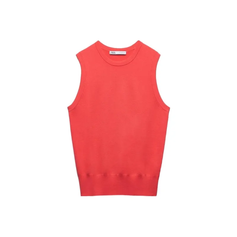 ZARA Tank Tops Women's Strawberry-0