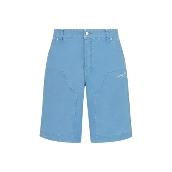 DIOR SS25 Denim Shorts Men's Blue