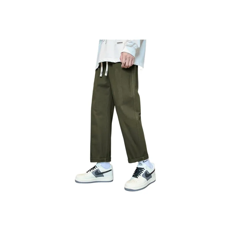 RENBEN Casual Pants Unisex Army Green-0