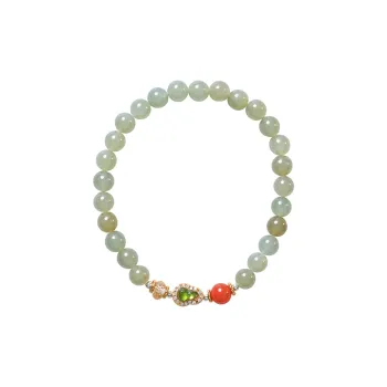 Amy's Garden Hetian Jade Bracelets Green Jade Women's