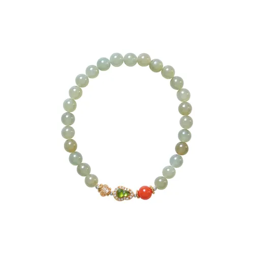Amy's Garden Hetian Jade Bracelets Green Jade Women's