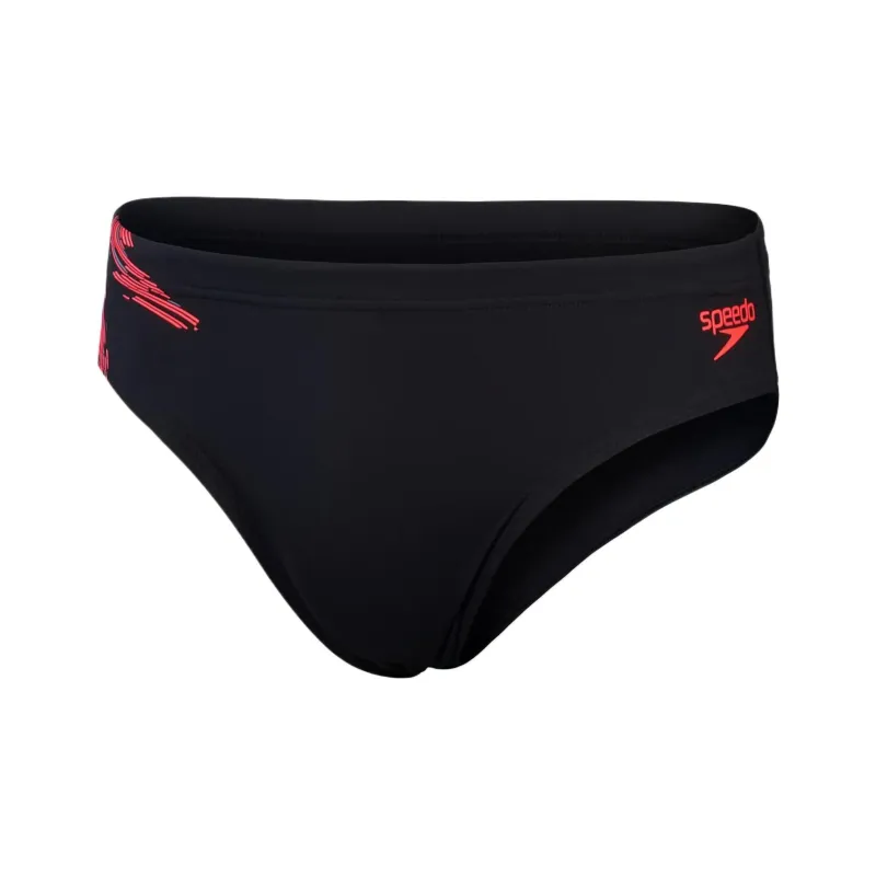 Speedo Tech Panel 7cm Brief Swimming Shorts Men Marine Blue-0