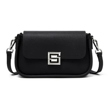 PESASRIE Top Grain Cow Leather Shoulder Bag Women's Multicolor