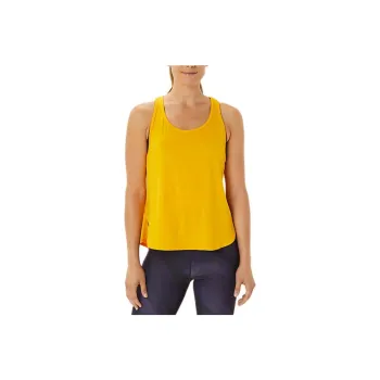 Asics Side Slit Sleeveless Top Tank Tops Women's Yellow
