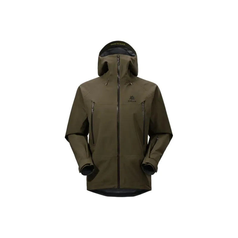 KAILAS MONT X Waterproof, Windproof, Breathable, And Abrasion Resistant Windbreaker Jacket Unisex Dark Brown Green-0